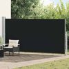 vidaXL Auvent latéral rétractable 160 x 500 cm Noir