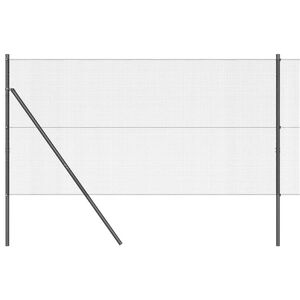 vidaXL Cl&ocirc;ture en fils soud&eacute;s pour fixation au sol 100 x 1 m Gris
