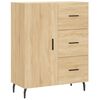 vidaXL Buffet haut Ch&ecirc;ne sonoma 69,5x34x180 cm Bois d'ing&eacute;nierie