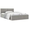 vidaXL Cadre de lit &agrave; rangement hydraulique sans matelas 140x200 cm