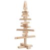 vidaXL Arbre de No&euml;l en bois pour d&eacute;coration 60 cm bois massif de pin
