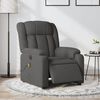 vidaXL Fauteuil inclinable de massage &eacute;lectrique gris fonc&eacute; tissu