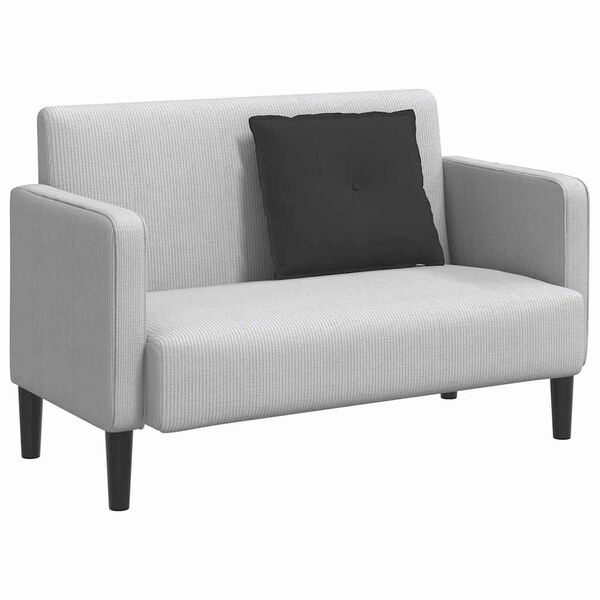 vidaXL Coussin de Dos Noir 60 x 50 cm Tissu en microfibre