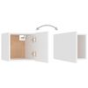 vidaXL Meuble TV mural Blanc 30,5x30x30 cm