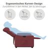 vidaXL Fauteuil inclinable &eacute;lectrique rouge bordeaux similicuir