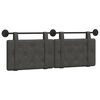 vidaXL T&ecirc;te de lit suspendue Noir PU antique