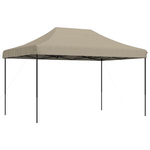 vidaXL Tente de r&eacute;ception pliable escamotable taupe 440x292x315 cm