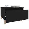 vidaXL Table d'appoint Noir 50x46x35 cm Bois d'ingénierie
