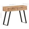 vidaXL Table console 100x35x76 cm Bois d'acacia avec bord naturel