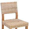 vidaXL Chaise de salle &agrave; manger 2 pcs Naturel 46 x 55 x 84 cm