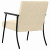 vidaXL fauteuil Cr&egrave;me 59 x 75 x 78 cm tissu