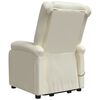 vidaXL Fauteuil Cr&egrave;me Similicuir