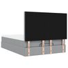 VidaXL Cadre de lit ottoman et matelas gris clair 140x200 cm tissu