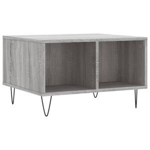 vidaXL Table basse Sonoma gris 60x50x36,5 cm Bois d'ing&eacute;nierie