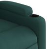vidaXL Fauteuil de massage inclinable Vert foncé Tissu