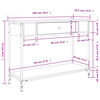vidaXL Table console ch&ecirc;ne sonoma 100x34,5x75 cm bois d'ing&eacute;nierie