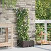 vidaXL Cache-pot de jardin Marron 40 x 40 x 126 cm Acier
