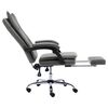 vidaXL Chaise de bureau Anthracite Similicuir