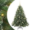 vidaXL Sapin de No&euml;l artificiel avec 150 LED Vert 120 cm PE et PVC