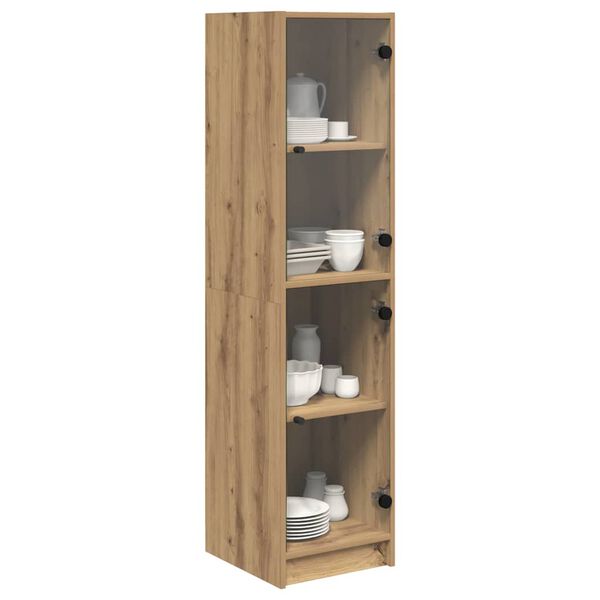 vidaXL Haut Armoire Ch&ecirc;ne artisanal 35 x 37 x 142 cm Bois d'ing&eacute;nierie