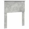 vidaXL T&ecirc;te de lit Gris b&eacute;ton Bois d'ing&eacute;nierie