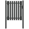 vidaXL Portail de jardin en acier 100x100 cm anthracite