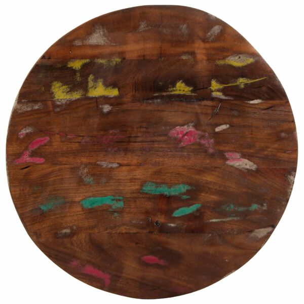 vidaXL Dessus de table &Oslash; 40x2,5 cm rond bois massif de r&eacute;cup&eacute;ration