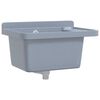 vidaXL Lavabo pour montage murale gris 50x35x24 cm r&eacute;sine