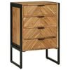 vidaXL Buffet 50 x 35 x 75 cm Bois d'acacia massif