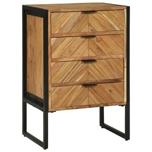 vidaXL Buffet 50 x 35 x 75 cm Bois d'acacia massif