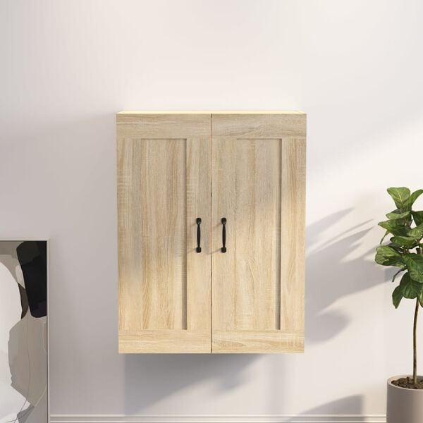 vidaXL Armoire murale suspendue Ch&ecirc;ne sonoma 69,5x32,5x90 cm