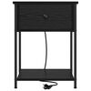 vidaXL Cabinet de chevet Ch&ecirc;ne noir 42 x 41 x 56 cm Bois d'ing&eacute;nierie