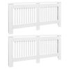 vidaXL Cache-radiateurs 2 pcs blanc bois d'ing&eacute;nierie 172 cm