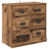 vidaXL Buffets 2 pcs Bois Ancien 70 x 35,5 x 67,5 cm Bois d'ing&eacute;nierie