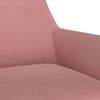 vidaXL Chaises pivotantes &agrave; manger lot de 2 Rose Velours