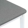 vidaXL Chaises à manger coussins 2 pcs blanc bois massif caoutchouc