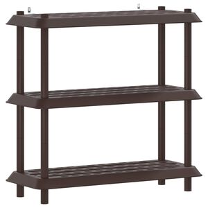 vidaXL Unit&eacute; de rangement 3 niveaux 100 x 40 x 96 cm PP Marron