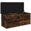 vidaXL Banc de rangement ch&ecirc;ne fum&eacute; 102x42x45 cm bois d'ing&eacute;nierie
