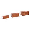 vidaXL Coffres de rangement 3 pcs Bois d'acacia solide