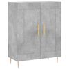 vidaXL Buffet haut Gris b&eacute;ton 69,5x34x180 cm Bois d'ing&eacute;nierie