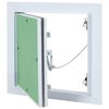 vidaXL Panneau d'Acc&egrave;s Vert et Argent 30 x 30 cm Aluminium et Pl&acirc;tre