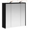 vidaXL Armoire Miroir de Salle de Bain Ch&ecirc;ne noir 63,5 x 16 x 62,5 cm