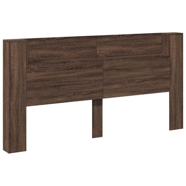 vidaXL T&ecirc;te de lit Ch&ecirc;ne brun 200 x 16,5 x 103,5 cm Bois d'ing&eacute;nierie