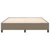 vidaXL Cadre de lit à ressorts taupe 180x200 cm tissu