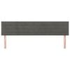 vidaXL T&ecirc;tes de lit 2 pcs Gris fonc&eacute; 100x5x78/88 cm Velours