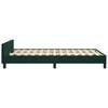 vidaXL Cadre de lit sans matelas vert fonc&eacute; 120x190 cm velours