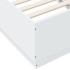vidaXL Cadre de lit avec LED sans matelas blanc 75x190 cm