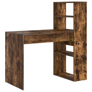 vidaXL Bureau Ch&ecirc;ne fum&eacute; Bois d'ing&eacute;nierie 113 x 54 x 120 cm