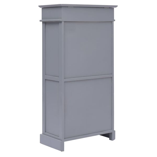 vidaXL Armoire à chaussures Gris 50 x 28 x 98 cm Bois de Paulownia