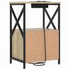 vidaXL Cabinet de chevet avec tiroir Ch&ecirc;ne Sonoma 40 x 31 x 60 cm